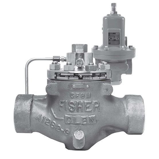 Original Fisher Type LR128 Pilot-Operated Pressure Relief Valve Or Backpressure Regulator from China Supplier YUNRUI