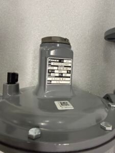 Original Fisher T205 Series direct-operated tank blanketing regulator with large diaphragm for precise low-pressure control in storage tanks from Chinese supplier Yunrui