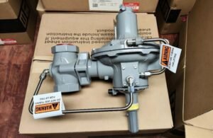 Original Fisher 299H Series direct-operated pressure reducing valves, featuring a grey cast iron body, are specifically designed for precise pressure control in natural gas distribution systems. Supplied by Yunrui, a Fisher valve provider from China