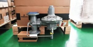 Original Fisher 299H Series direct-operated pressure reducing valves, featuring a grey cast iron body, are specifically designed for precise pressure control in natural gas distribution systems. Supplied by Yunrui, a Fisher valve provider from China