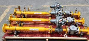 Original Fisher 299H Series direct-operated pressure reducing valves, featuring a grey cast iron body, are specifically designed for precise pressure control in natural gas distribution systems. Supplied by Yunrui, a Fisher valve provider from China