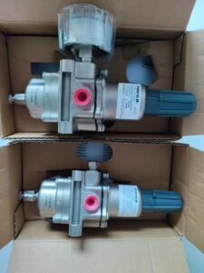 Yunrui Fisher Valves supplier - Fisher 67CFR&67CFSRfilter regulator, 100% genuine Emerson original, with pressure gauge and manual adjustment knob, provides clean stable air supply for pneumatic instruments