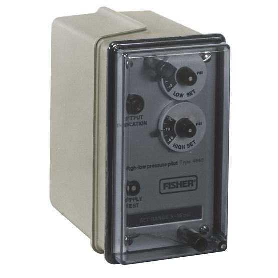Yunrui Fisher supplier - Fisher 4660 Pneumatic High-Low Pressure Pilot, 100% genuine Emerson original, competitive price, pressure monitoring and control