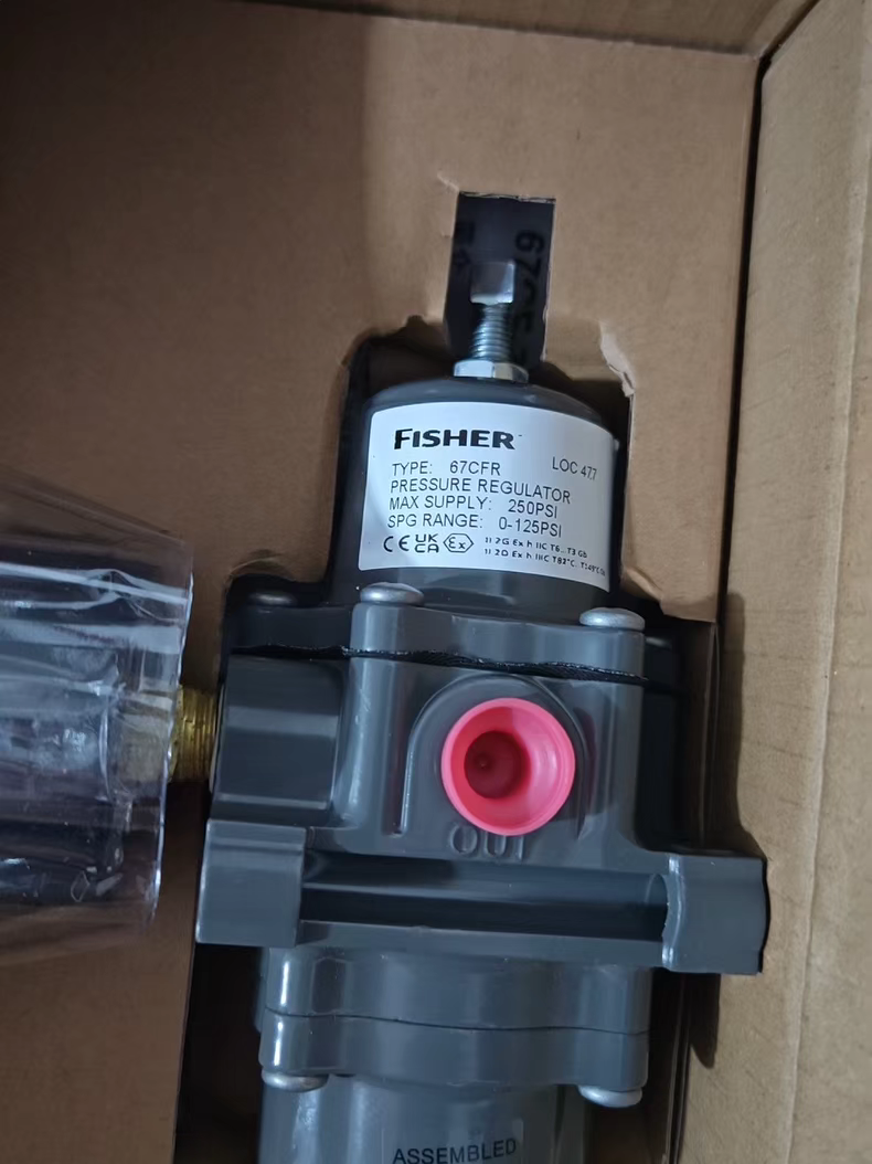 フィッシャー67CFRフィルターレギュレーター Fisher 67CFR filter regulator with pressure gauge - genuine stock from YUNRUI