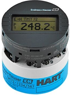 Endress+Hauser iTEMP TMT72 digital temperature transmitter with LCD display showing 248.2°C - genuine stock from YUNRUI