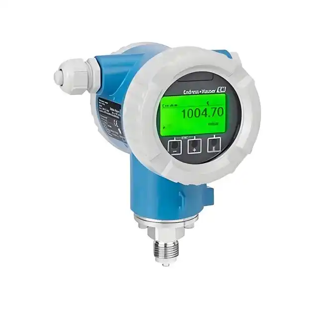 Endress+Hauser Cerabar PMP71B digital pressure transmitter with display showing gauge pressure reading - genuine stock from YUNRUI